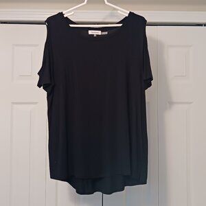 #152 3/$18 - Calvin Klein Black Short Sleeve Top Size L